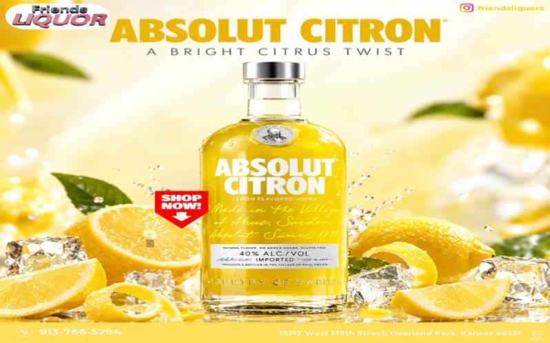 Absolut Citron Vodka