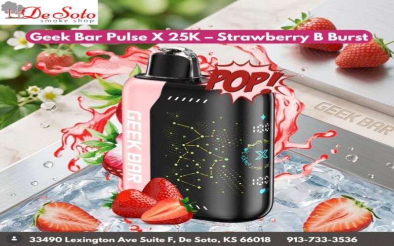 Geek Bar Pulse X 25K Strawberry B Burst