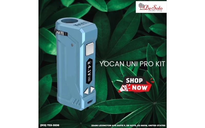 Yocan UNI Pro Kit adjustable 510 vape battery available at Desoto Smoke Shop Kansas