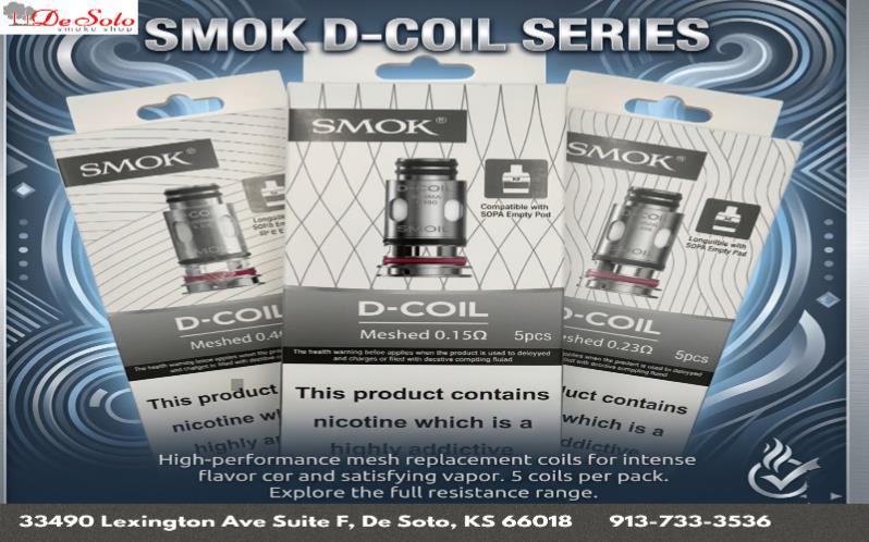 SMOK D COIL SERIES available at desoto smoke shop