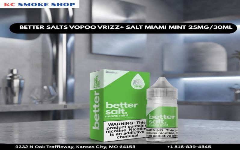 Better Salts nicotine vape juice available at KC Smoke Shop with smooth flavor and satisfying nicotine strength.